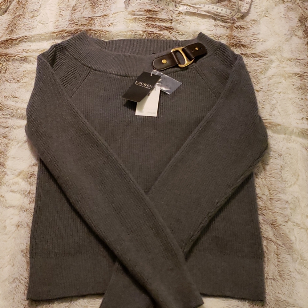 Ralph Lauren Sweater NWT w/Buckle Detail Small